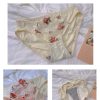 Premium Quality Romantic Daku Lace Bra & Panty Set Cream