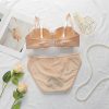 Premium Quality Spandex Women Bra Panty Lingerie Set Skin