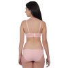 Women Push Up Bra Set Girl Floral Lace Underwear Set Underwire Brassiere