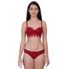 Women Push Up Bra Set Girl Floral Lace Underwear Set Underwire Brassiere