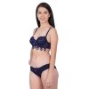 Women Push Up Bra Set Girl Floral Lace Underwear Set Underwire Brassiere