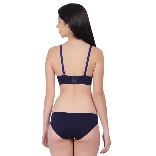 Women Push Up Bra Set Girl Floral Lace Underwear Set Underwire Brassiere