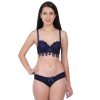 Women Push Up Bra Set Girl Floral Lace Underwear Set Underwire Brassiere