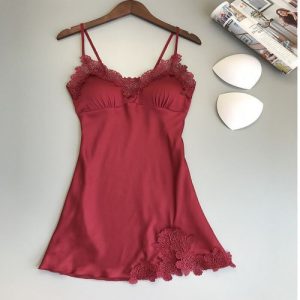 Beautiful Made in China Women two part Night Dress - Red